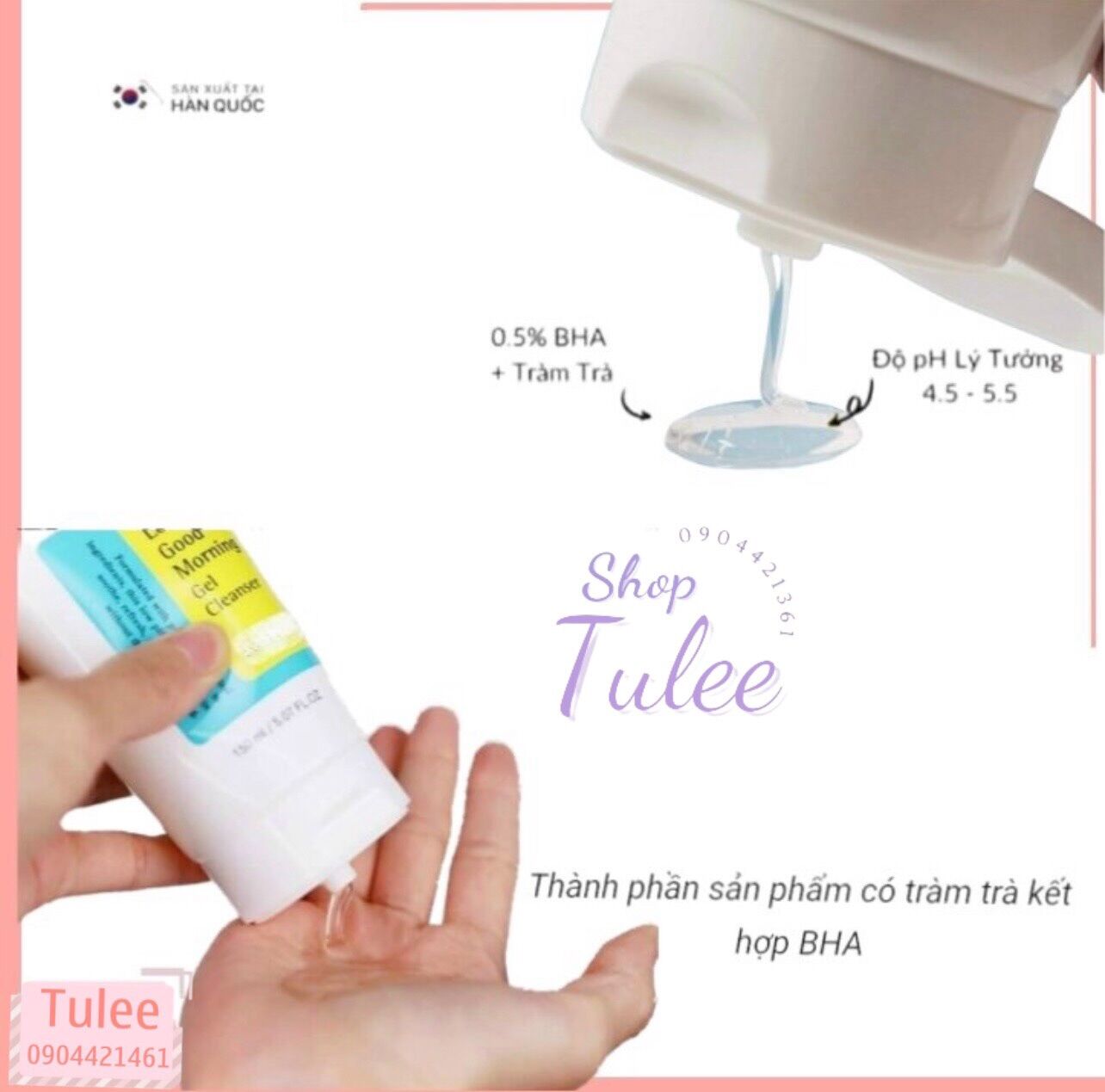Sữa rửa mặt cosrx dạng gel dành cho da nhờn mụn