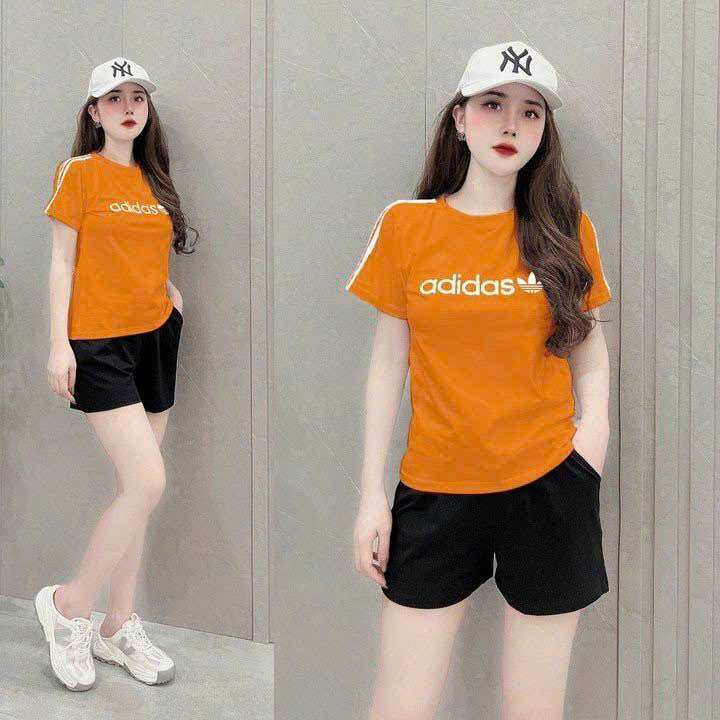 SÉT BỘ NỮ NGẮN THUN COTTON THÊU CAO CẤP