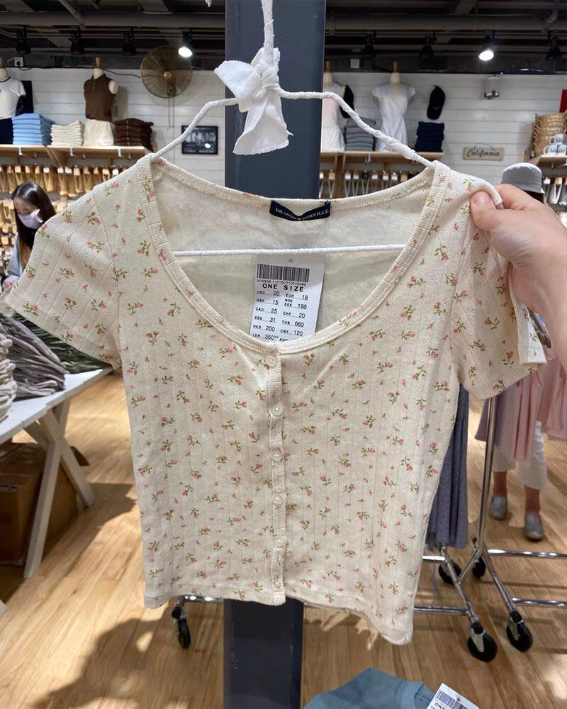 Áo thun nữ ngắn tay ngắn, áo thun nữ ngắn tay, áo thun nữ ngắn tay, kiểu instagram