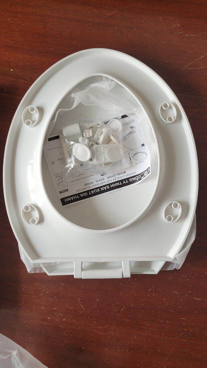 Nắp bồn cầu nguyên khối, bồn cầu 2 khối, nắp bồn cầu rơi êm dày nặng