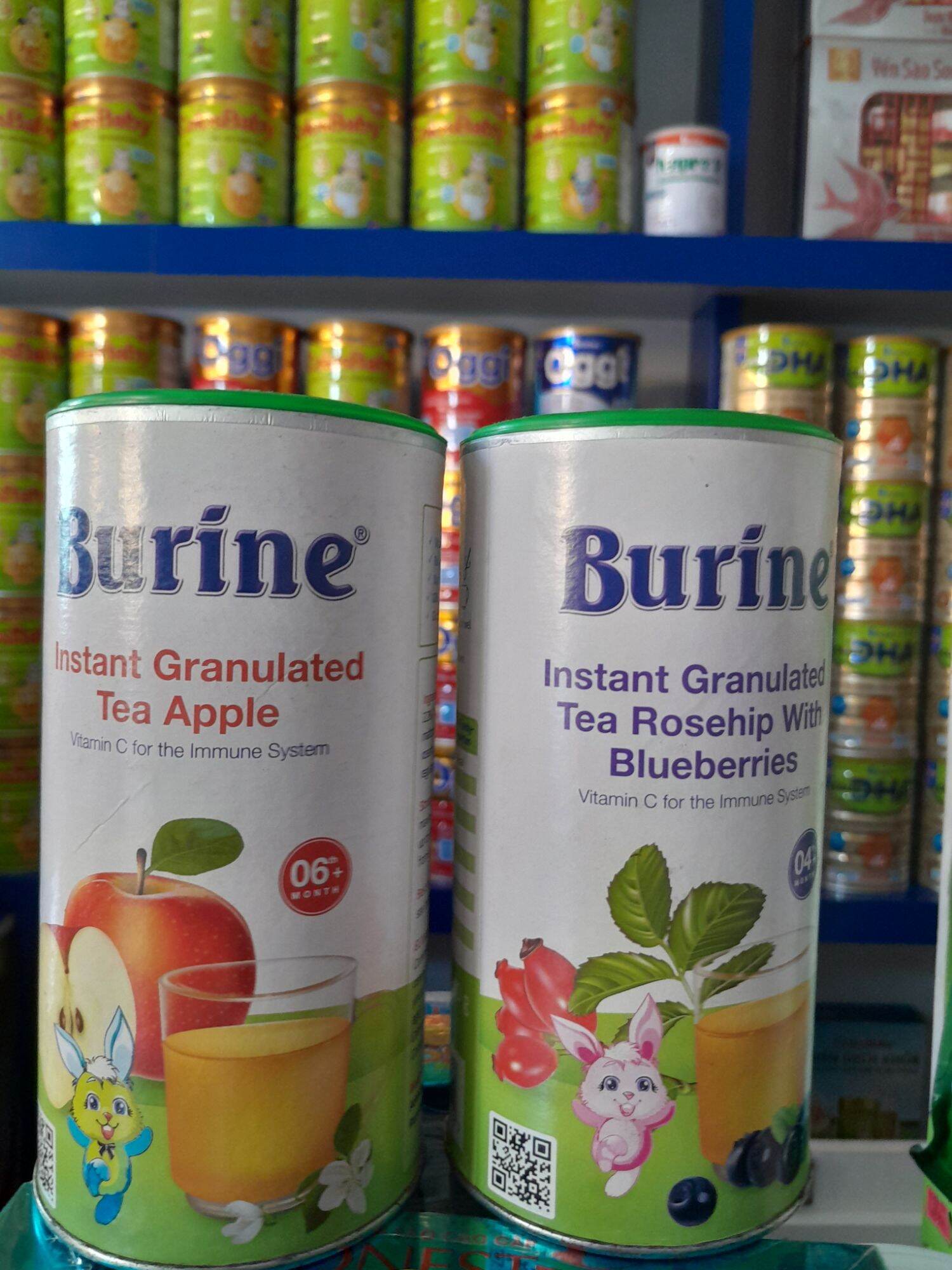 Trà cốm hoa quả burine 200g