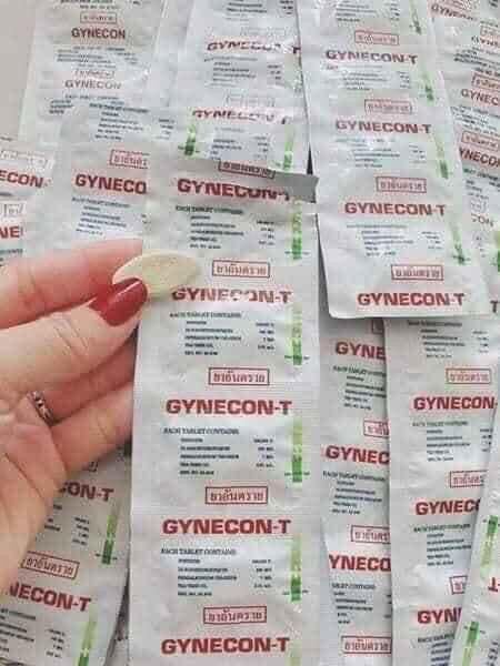 viên đặt phụ khoa gynecon trà xanh thái lan- date 2026