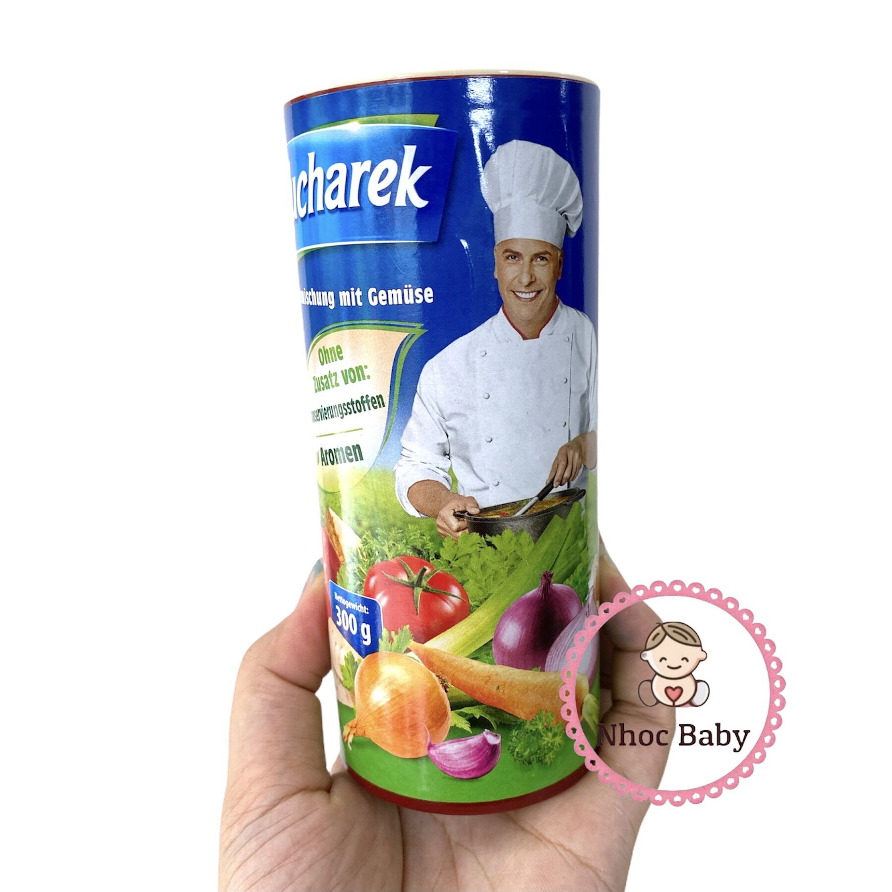 Hạt nêm rau củ Kucharek lọ 300g cho bé 12m+