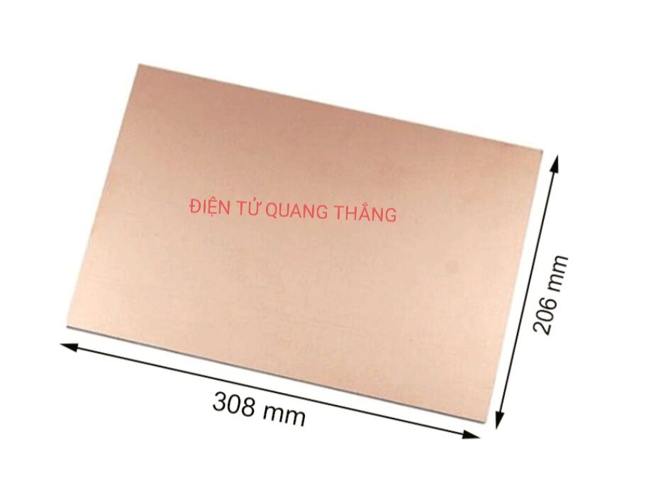 Phíp Đồng KB khổ A4 làm mạch in thủ công