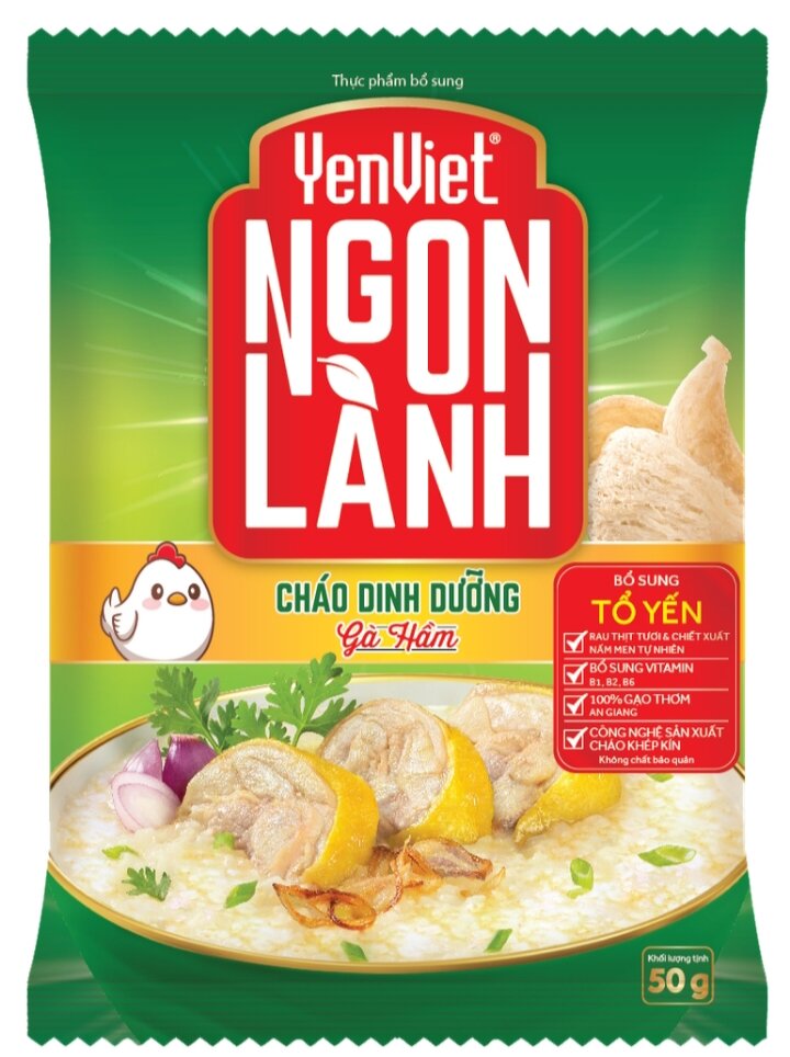 Cháo yến việt ngon lành vị gà hầm - gói 50g