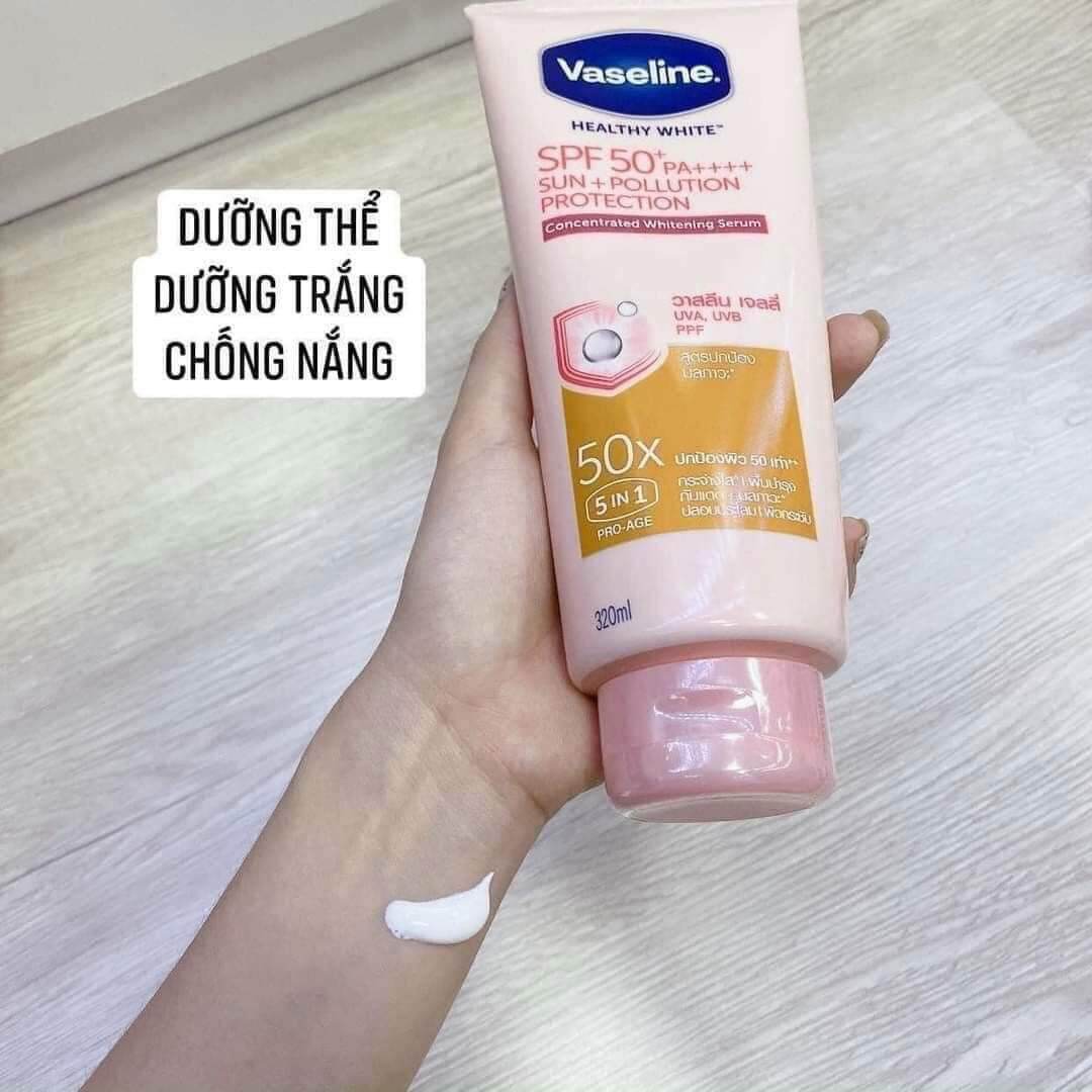 Dưỡng Thể Chống Nắng Vaseline 320ml Thái Lan