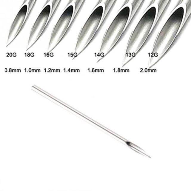 Kim xỏ khuyên - kim xỏ khuyên chuyên dụng - kim xỏ khuyên piercing - kim xỏ khuyên dùng 1 lần - kim xỏ khuyên thép y tế không gỉ - 16g 15g 14g