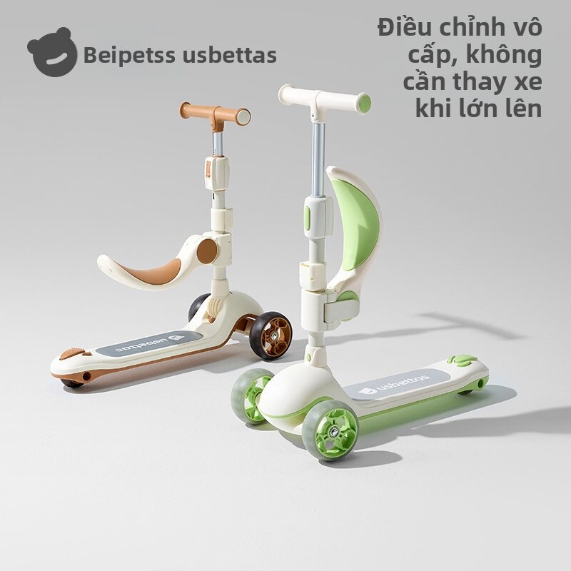 Usbettas | Xe Scooter Trẻ Em Có Thể Chuyển Đổi Đi Và Ngồi 1-6 Tuổi