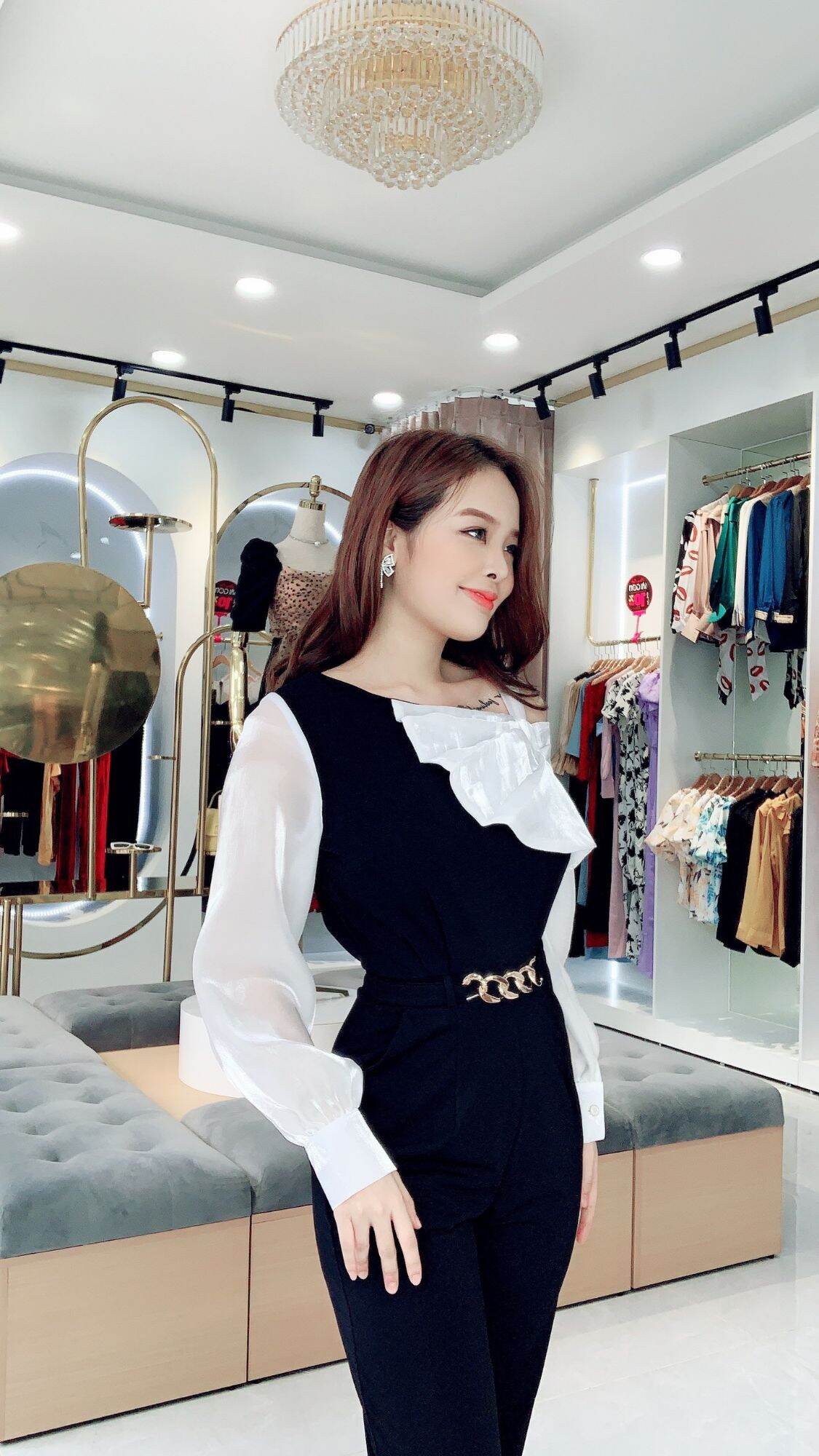 Jumpsuit thiết kế tiểu thư cao cấp