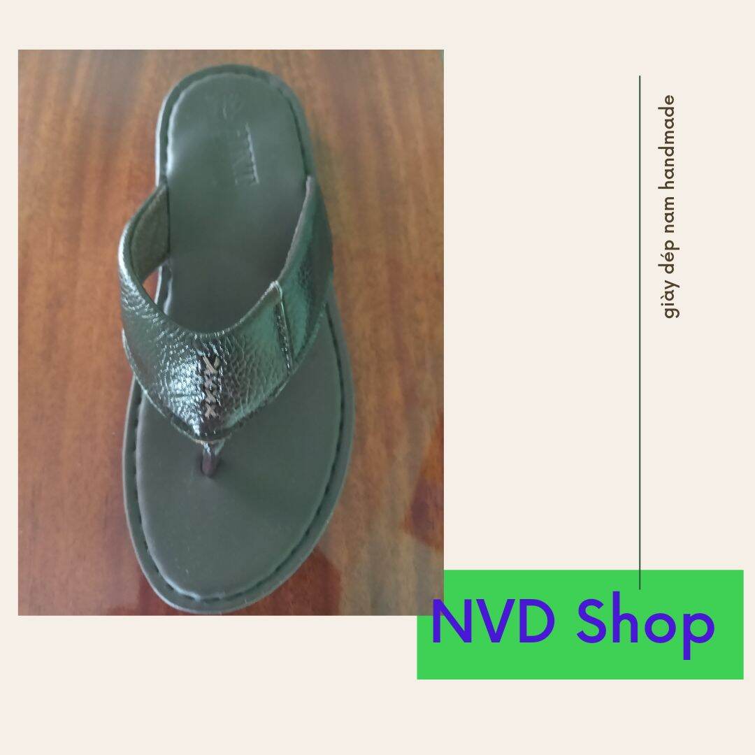 Dép xỏ ngón da bò nam cao cấp handmade [ NVD-16 ]