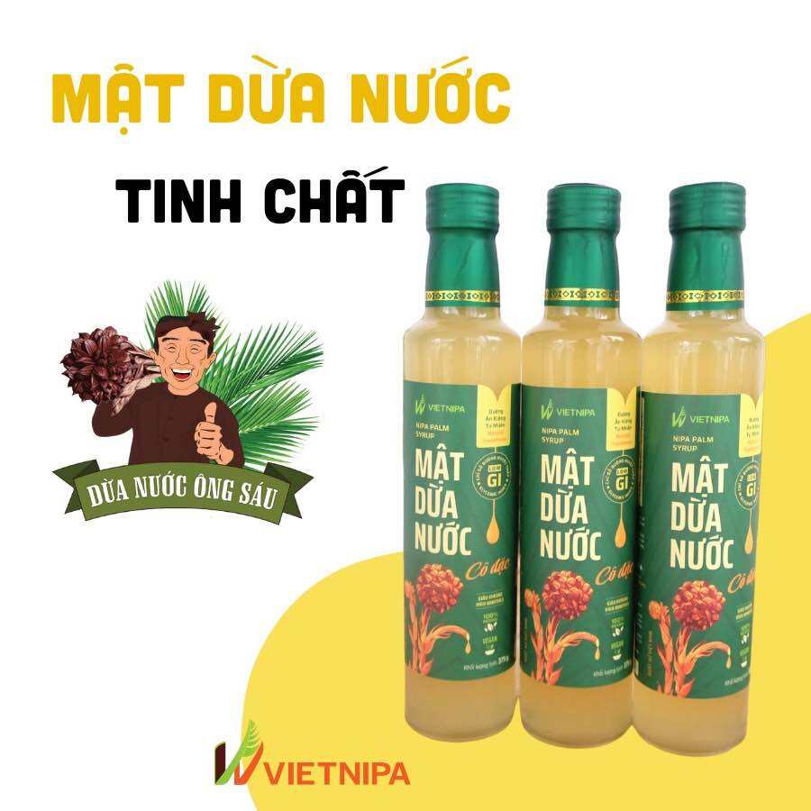 Mật Dừa Nước chai 1.35kg Dừa Nước Ông Sáu Ngọt Tự Nhiên cho cả người ăn