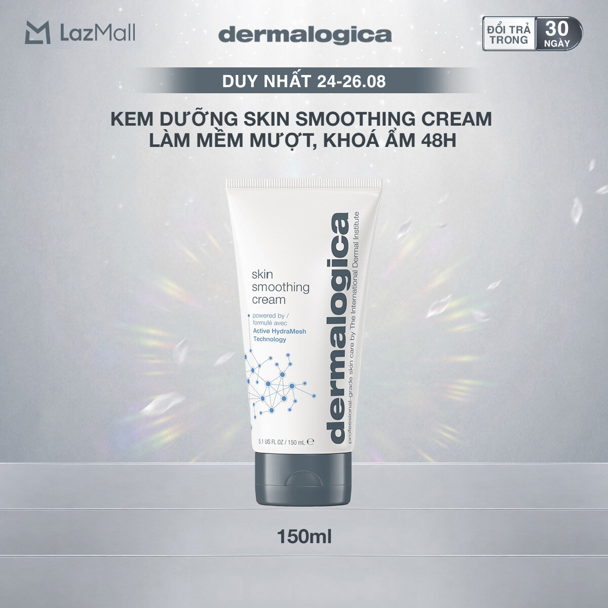 Kem dưỡng cấp ẩm liên tục 48h Dermalogica Skin Smoothing Cream Jumbo Size 150ml