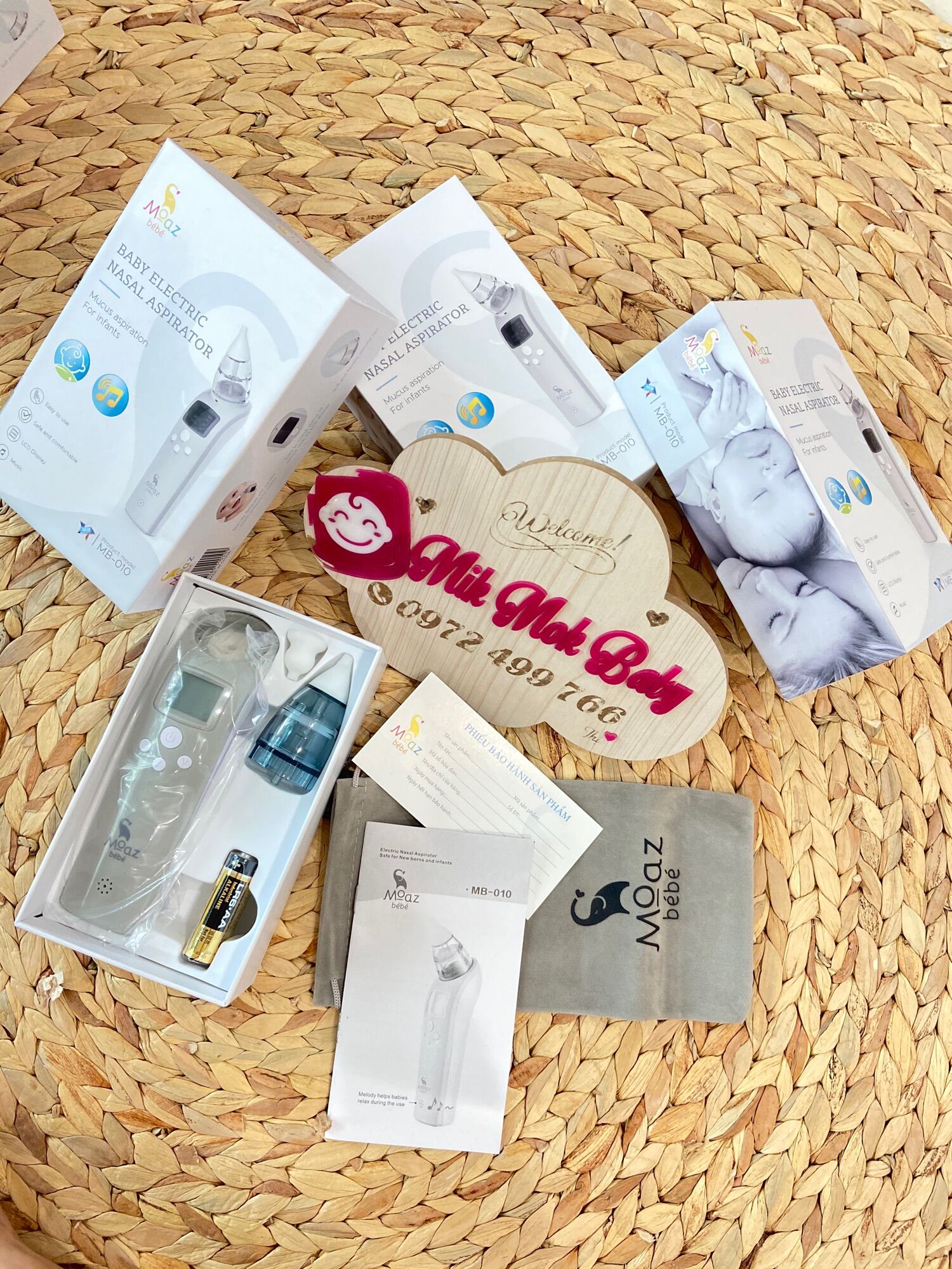 Máy hút mũi điện tử cho em bé Moaz BéBé MB010