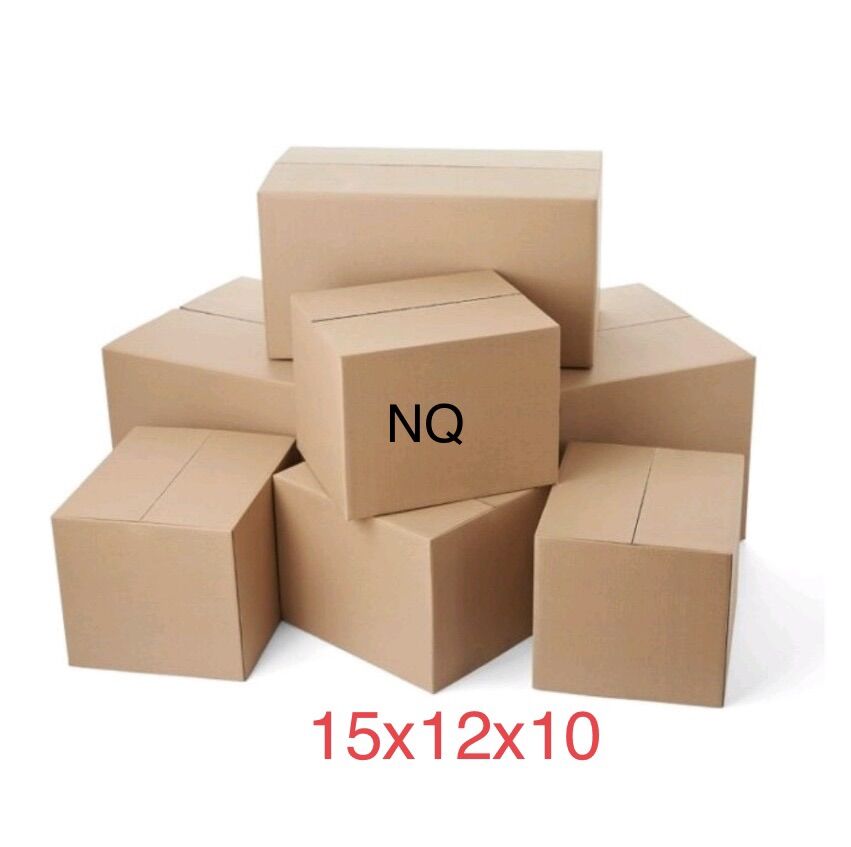 Combo 10 hộp Thùng carton 15x12x10 dầy cứng bóng mịn