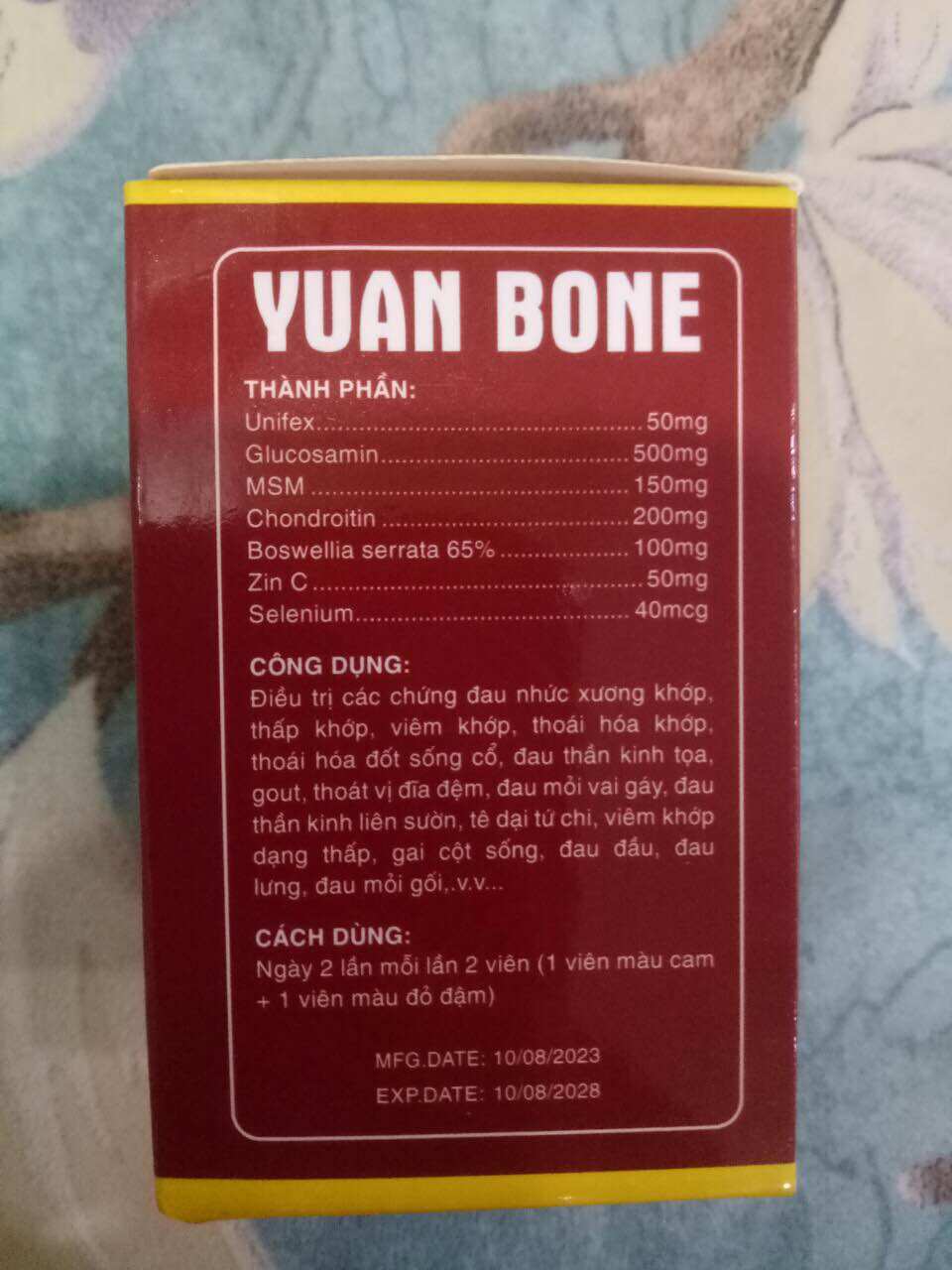 [HCM]Xương Khớp Yuan Bone Malaysia ( Hộp 40 Viên )