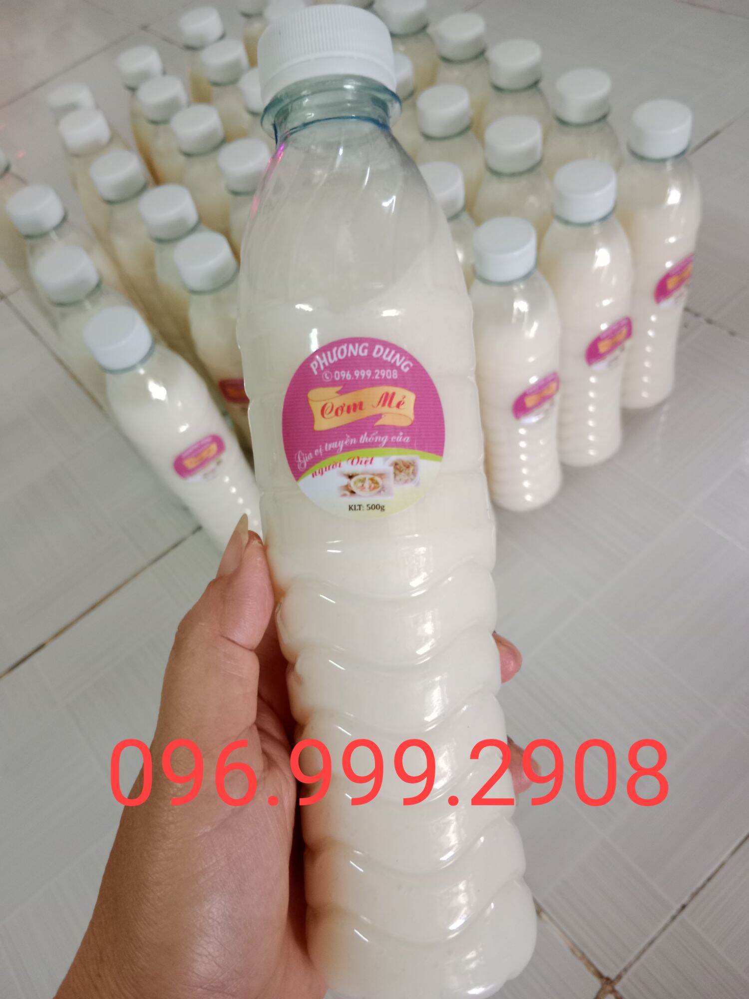 5 chai cơm mẻ mỗi chai 500g
