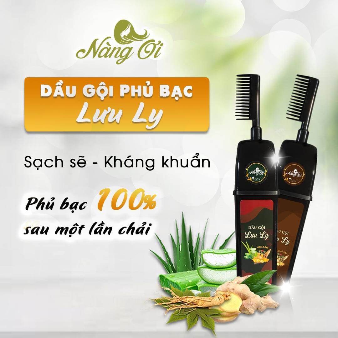 Dầu gội phủ bạc Lưu Ly kích thích mọc tóc 300ml