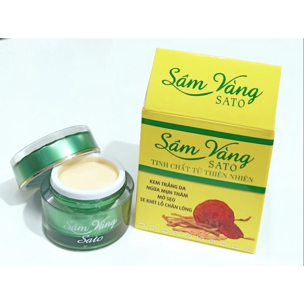 kem mụn sâm vàng sato thảo dược đông y