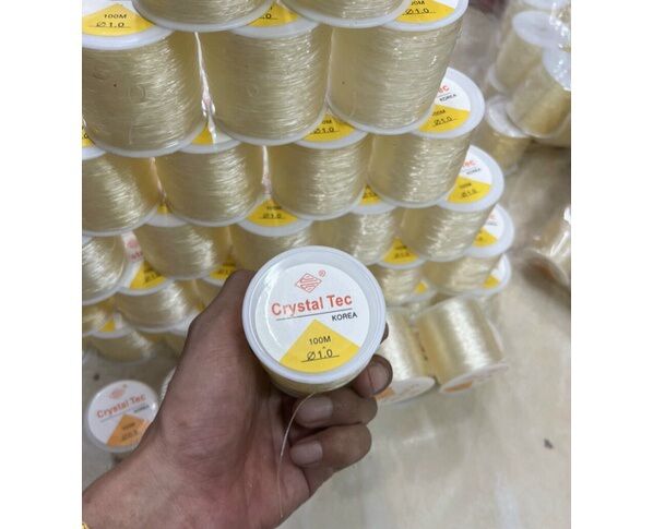 Cuộn cước thun gân siêu co giãn bền xỏ hạt làm handmade