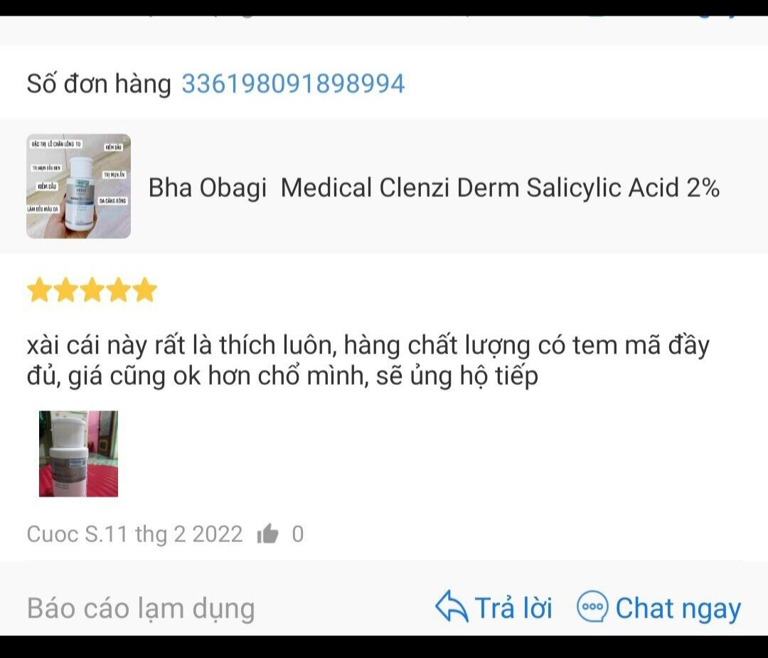 Bha 2% tẩy da chết, se khít lổ chân lông