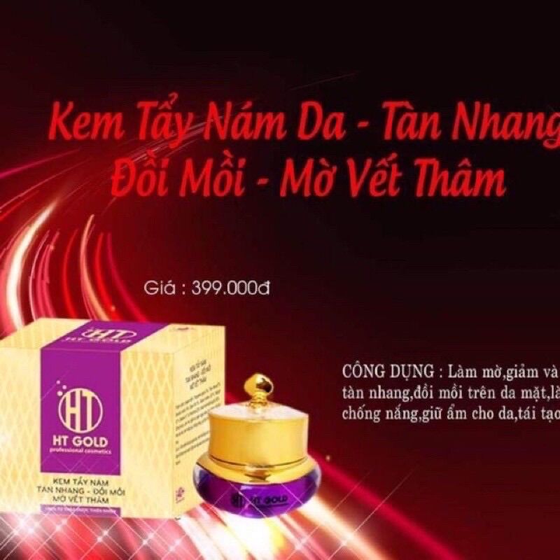Kem sạch nám trắng da ht gold 30g chính hãng