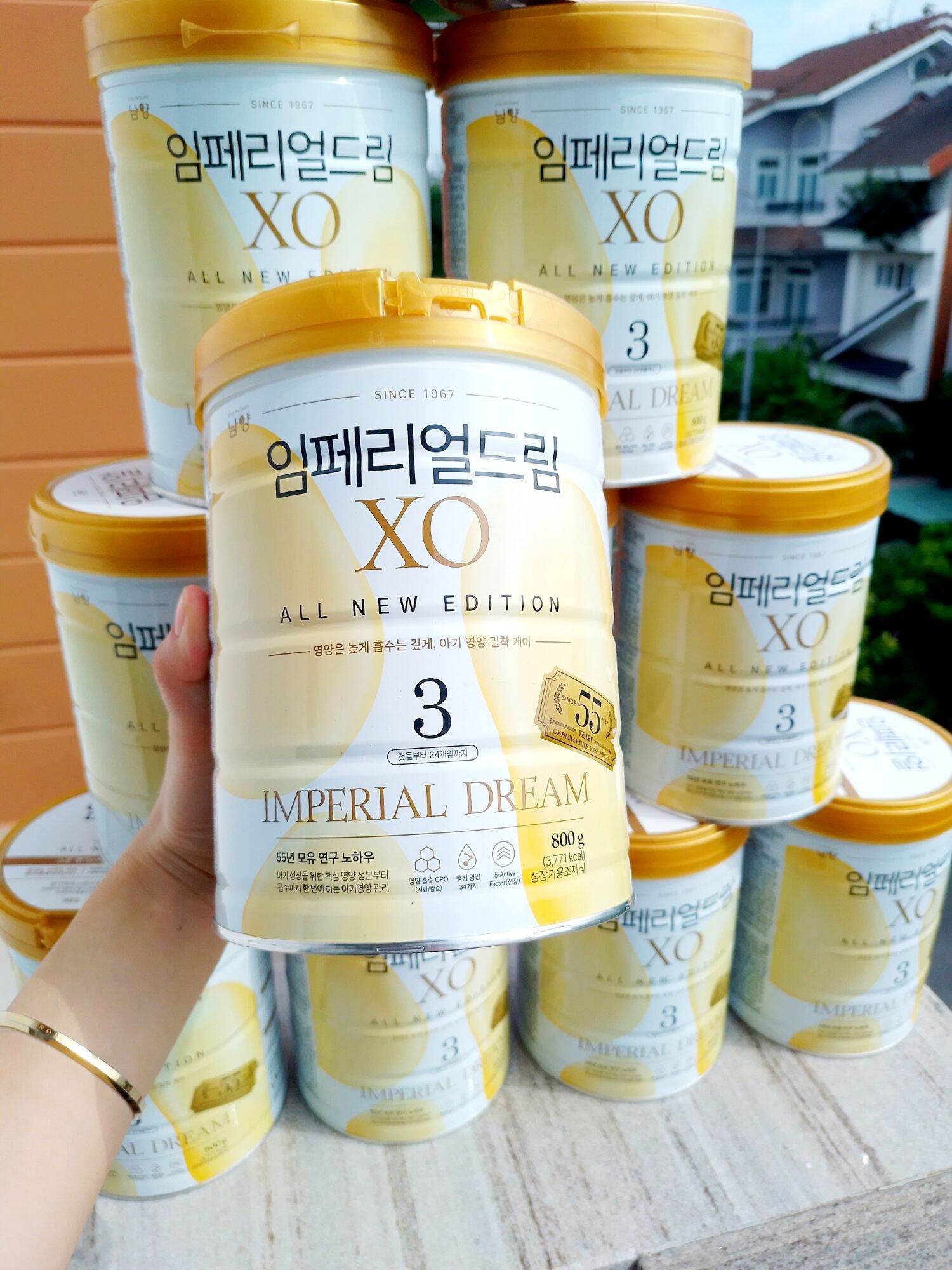 Sữa bột XO số 3 nội địa Hàn 800g (mẫu mới) 12-24 tháng