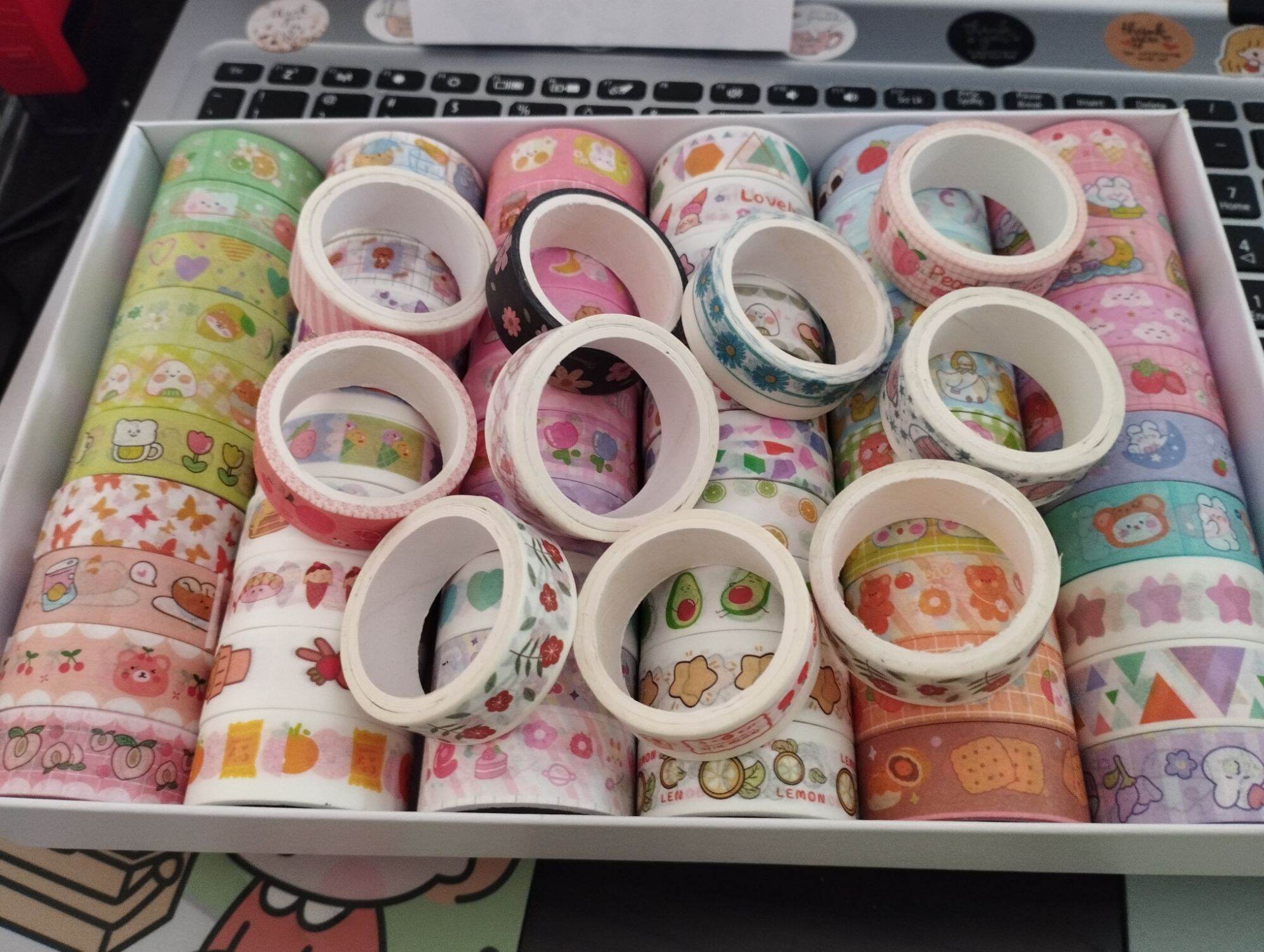 10 cuộn Washi tape dễ thương (mẫu ngẫu nhiên) [10 CUỘN]