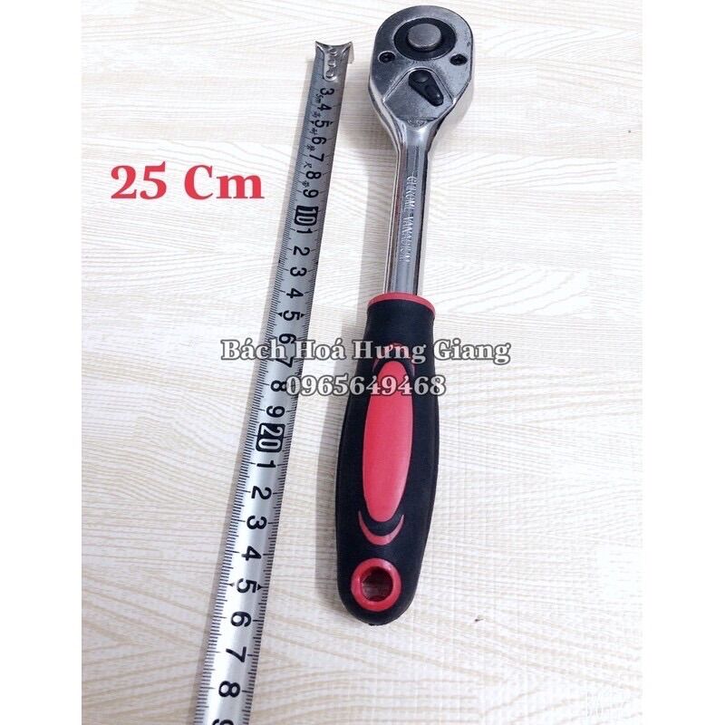 Tay vặn ốc tự động - cần lắc siết khẩu 1/2inch 25cm m