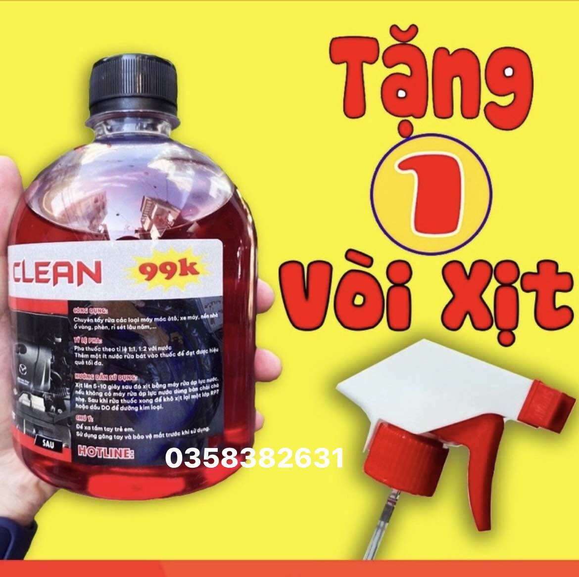 (Freeship) OCEAN dung dịch tẩy rửa lóc máy siêu sạch