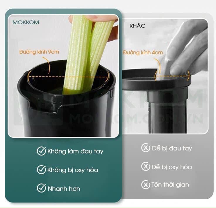MÁY ÉP CHẬM MOKKOM ĐỜI 2022 CỔ ÉP RỘNG MK199 200W