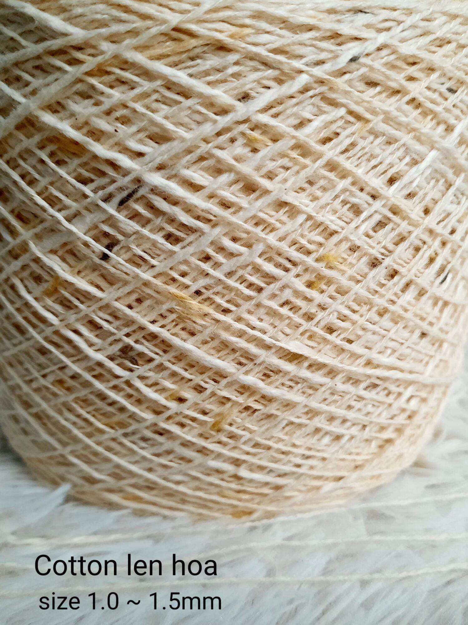 100gr (nhiều màu) Sợi cotton phẩy, len phẩy (len hoa) các loại