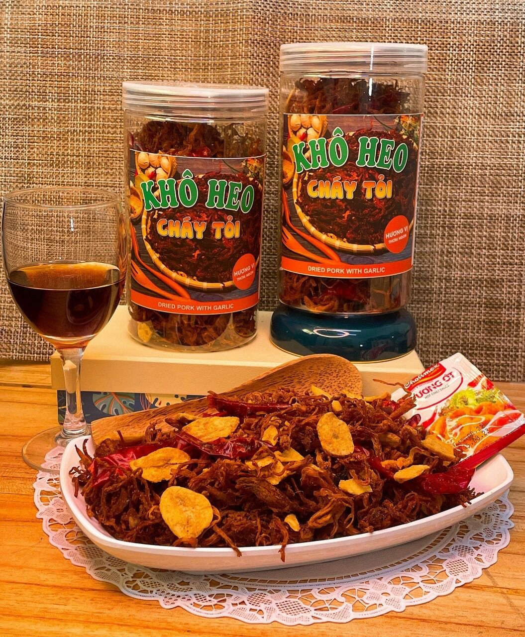 Combo 5 món ăn vặt khô (khô gà - khô bò - da heo - mực nước dừa - khô heo)