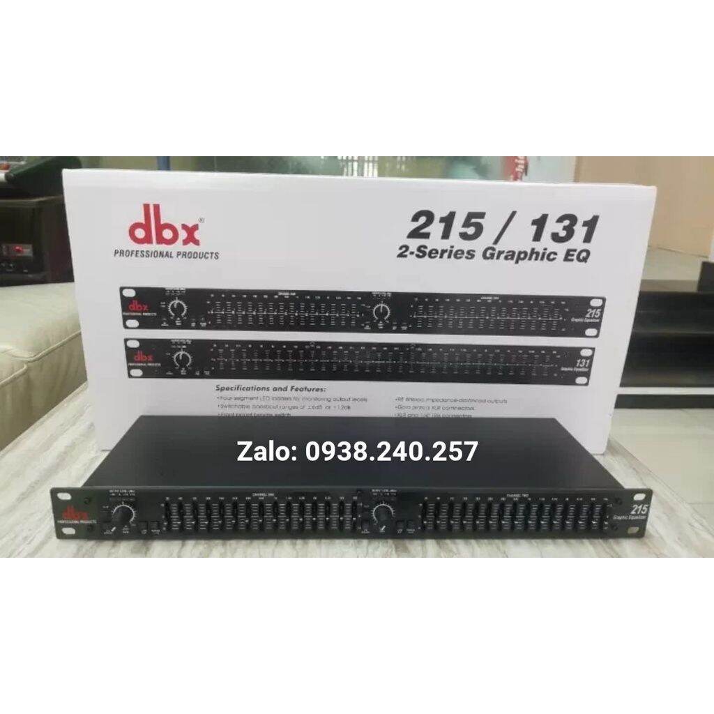 Lọc xì equalizer dbx 215 hàng chuẩn cao cấp loại 1
