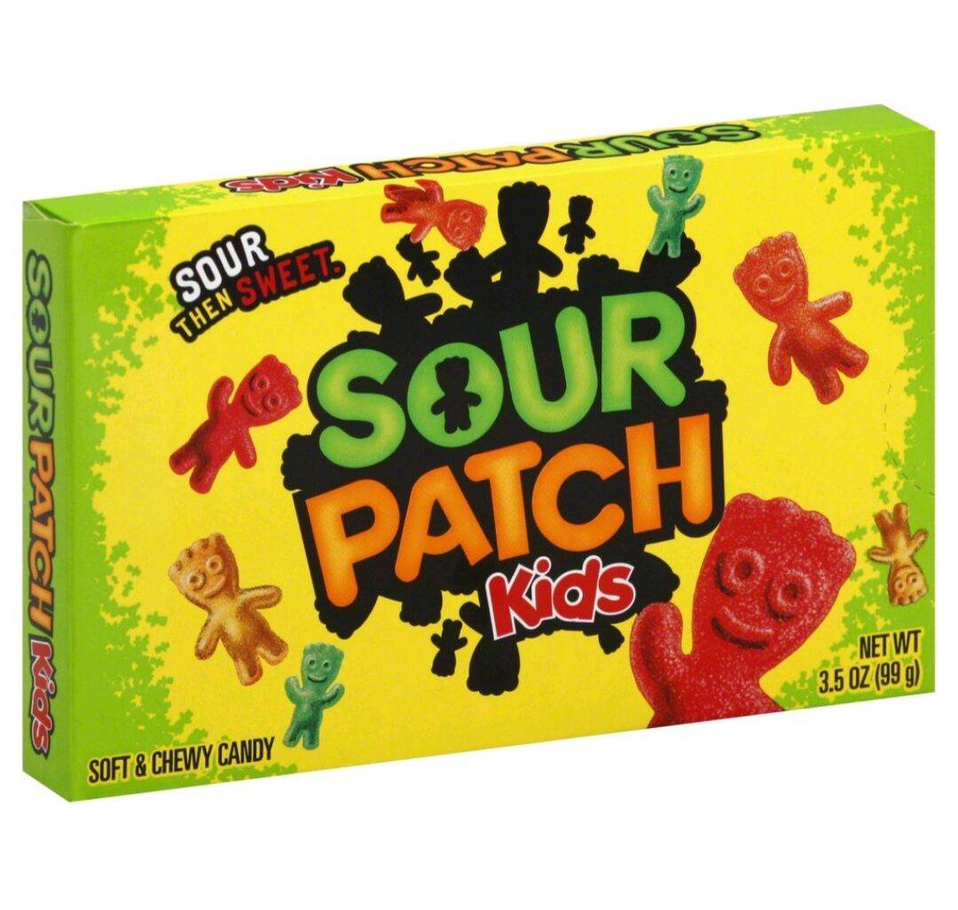Kẹo dẻo trái cây chua ngọt Sour Patch Kids hộp 99g