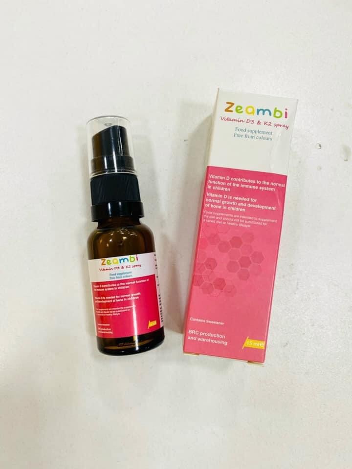 D3K2 Zeambi Dạng Xịt (Chai Thuỷ Tinh)