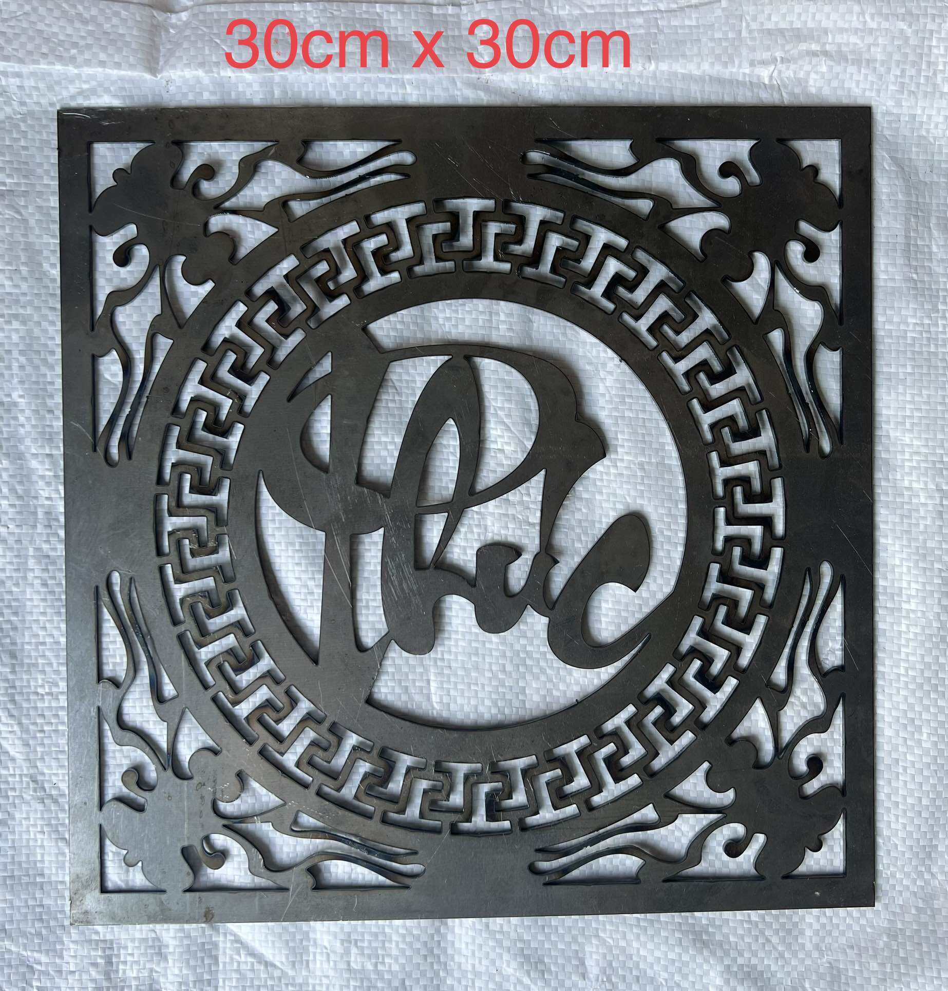 Chữ thư pháp cắt cnc phúc lộc thọ tài