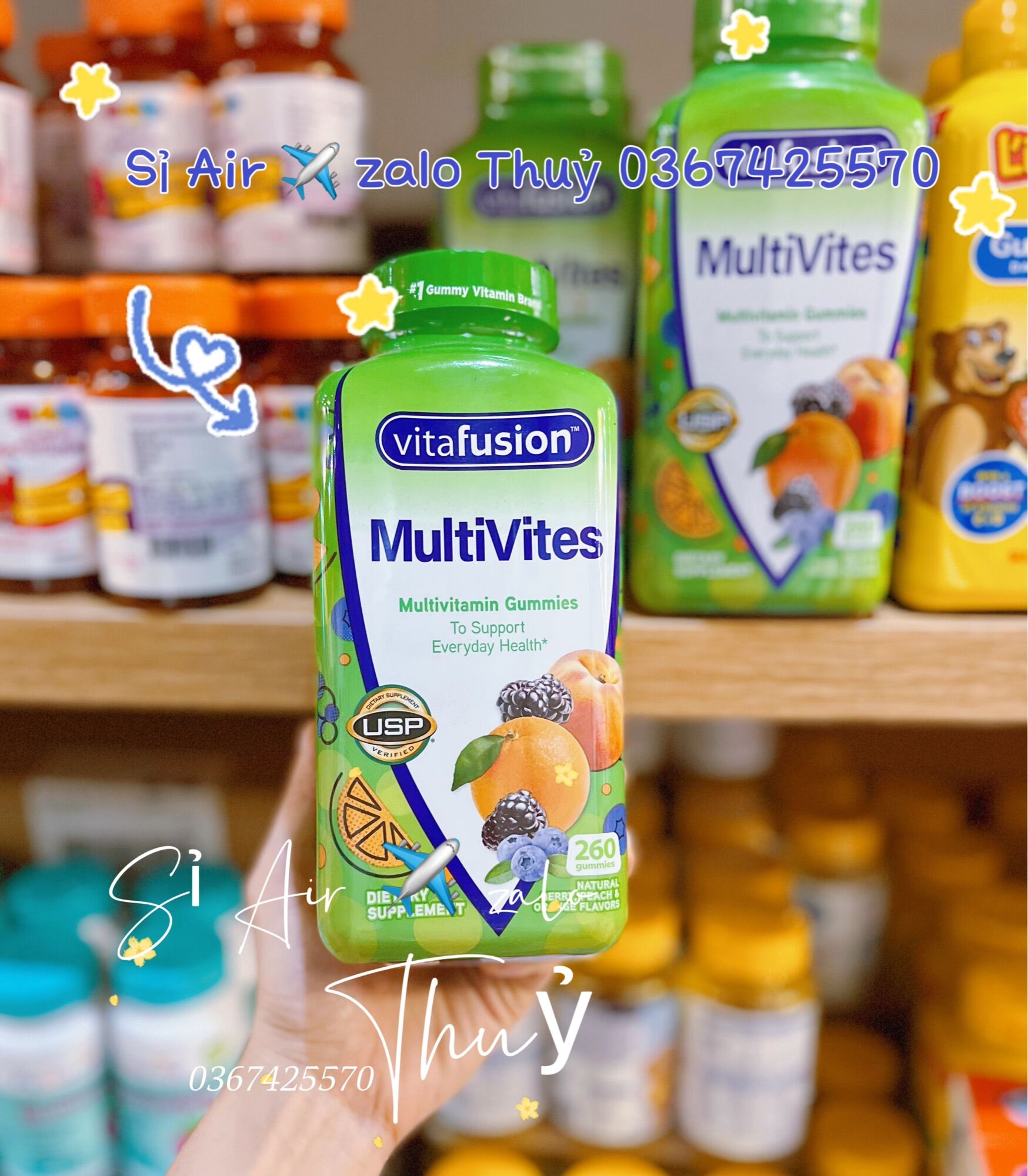 Air Date 3 2023 Kẹo Dẻo Bổ Sung Vitamin Vitafusion MultiVites Gummy