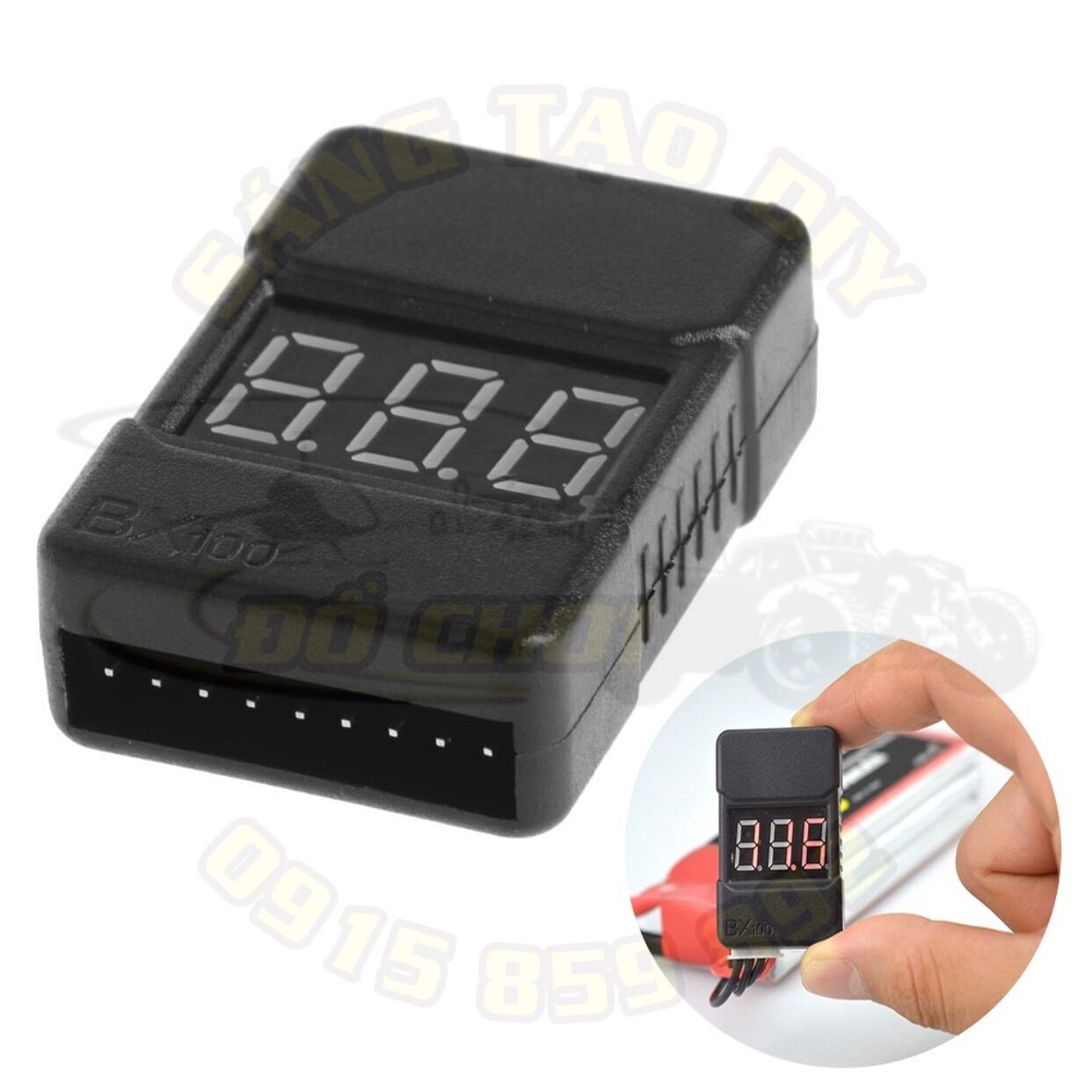 Thiết bị đo đạc và báo điện áp pin 1s đến 8s - bx100