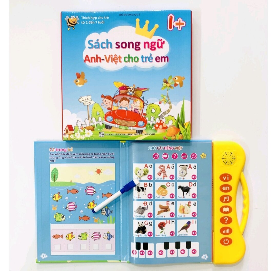 [TẶNG BÚT] SÁCH NÓI ĐIỆN TỬ SONG NGỮ ANH- VIỆT