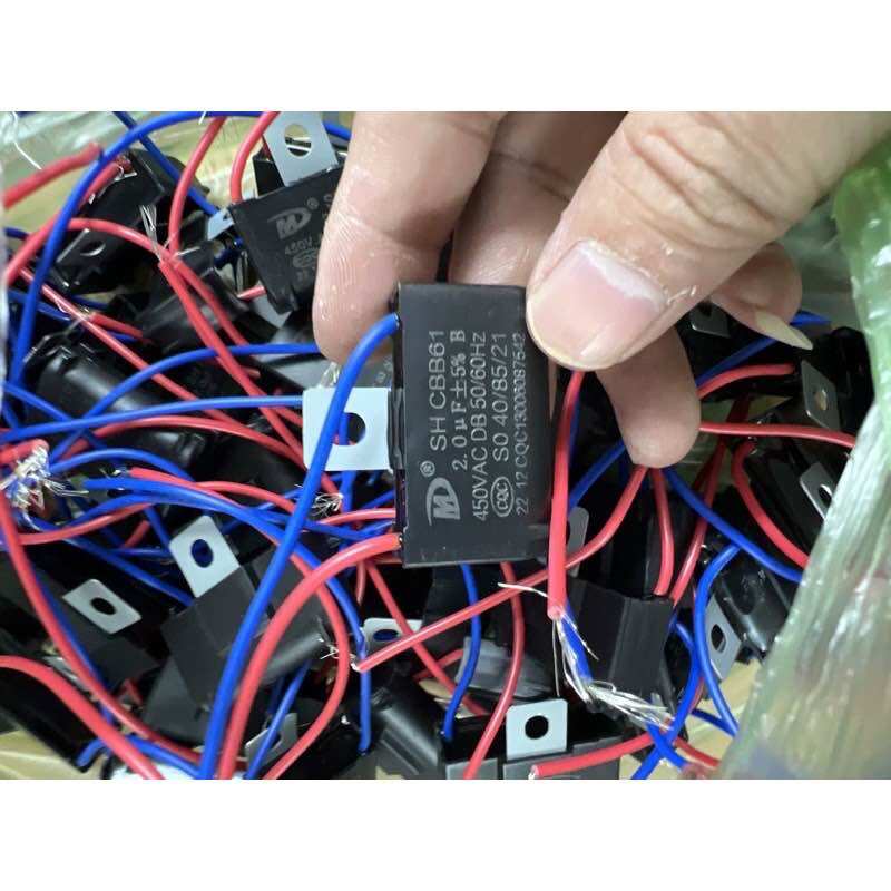 TỤ QUẠT, KAPA QUẠT 2UF 400v~50/60Hz ( Combo 5 cái )