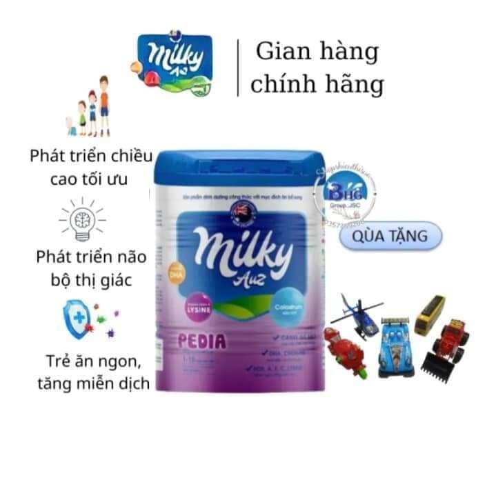 sữa bột Milky auz 850gr pedia từ 1 đến 10 tuổi