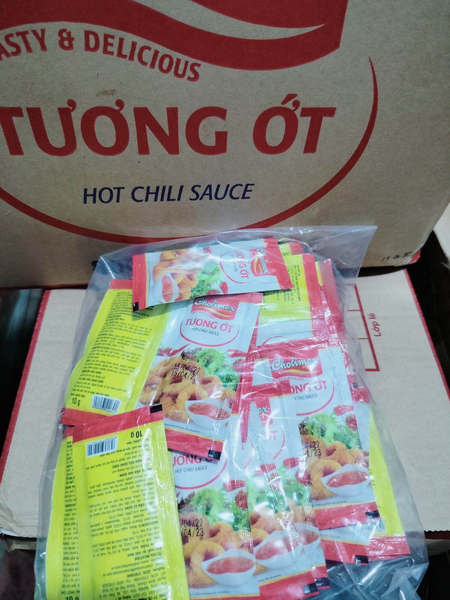 Tương ớt gói 10gr Cholimex - Túi 48 gói