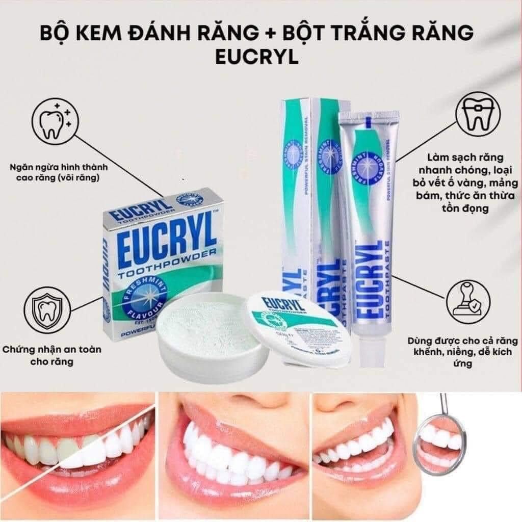 BỘT TRẮNG RĂNG EUCRYL HỘP 50g