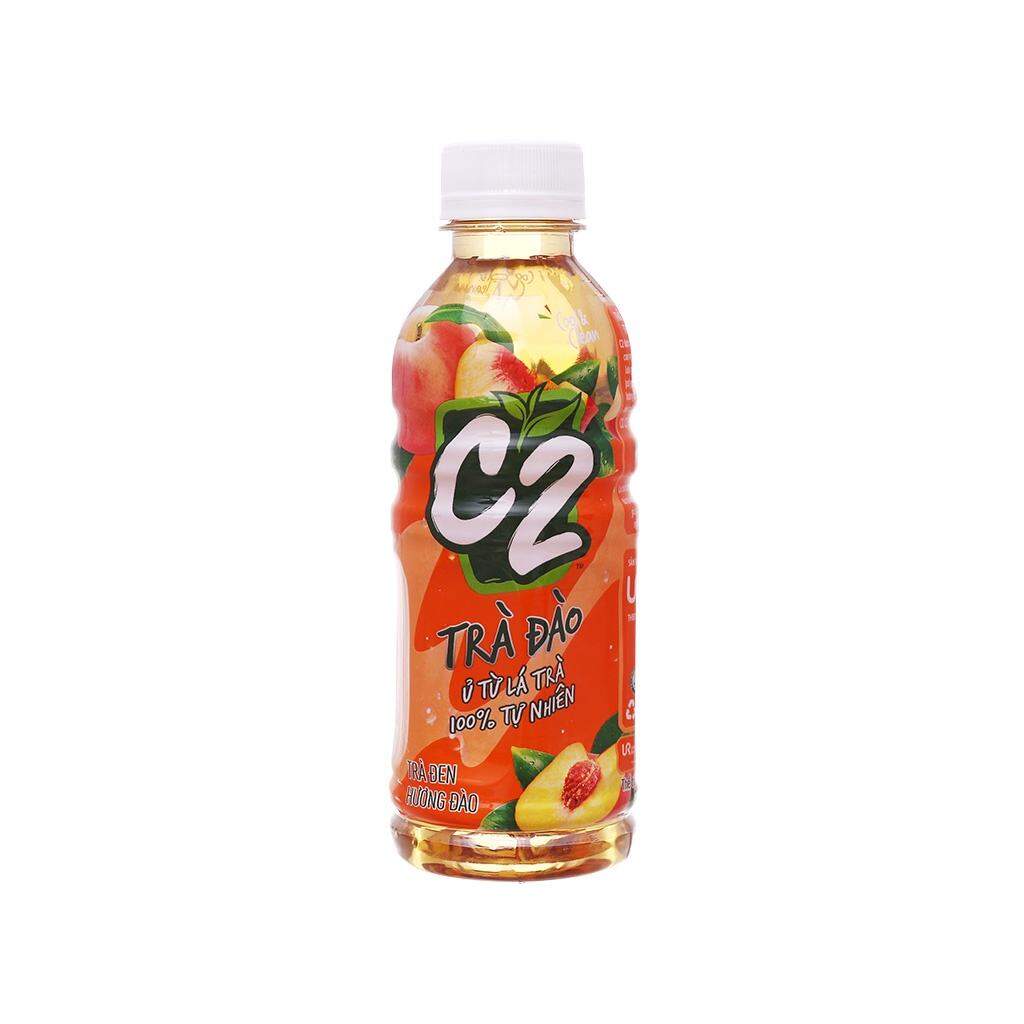 Trà đen hương Đào C2 chai 230ml ×24 chai
