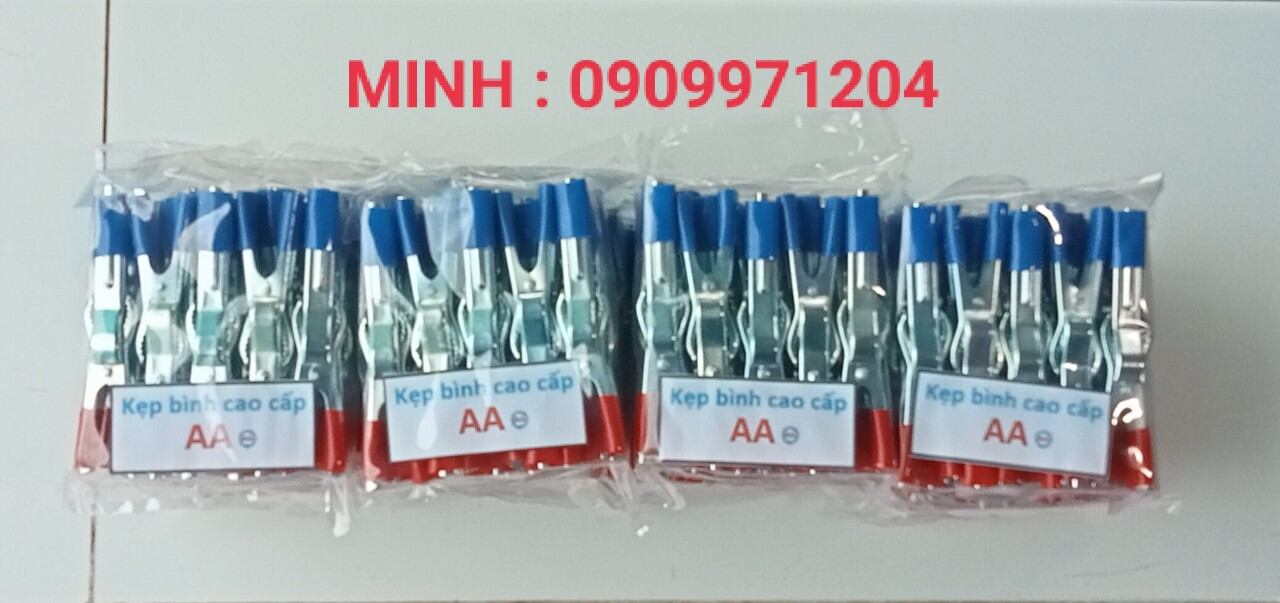 100 cặp kẹp bình xi a a xanh đỏ