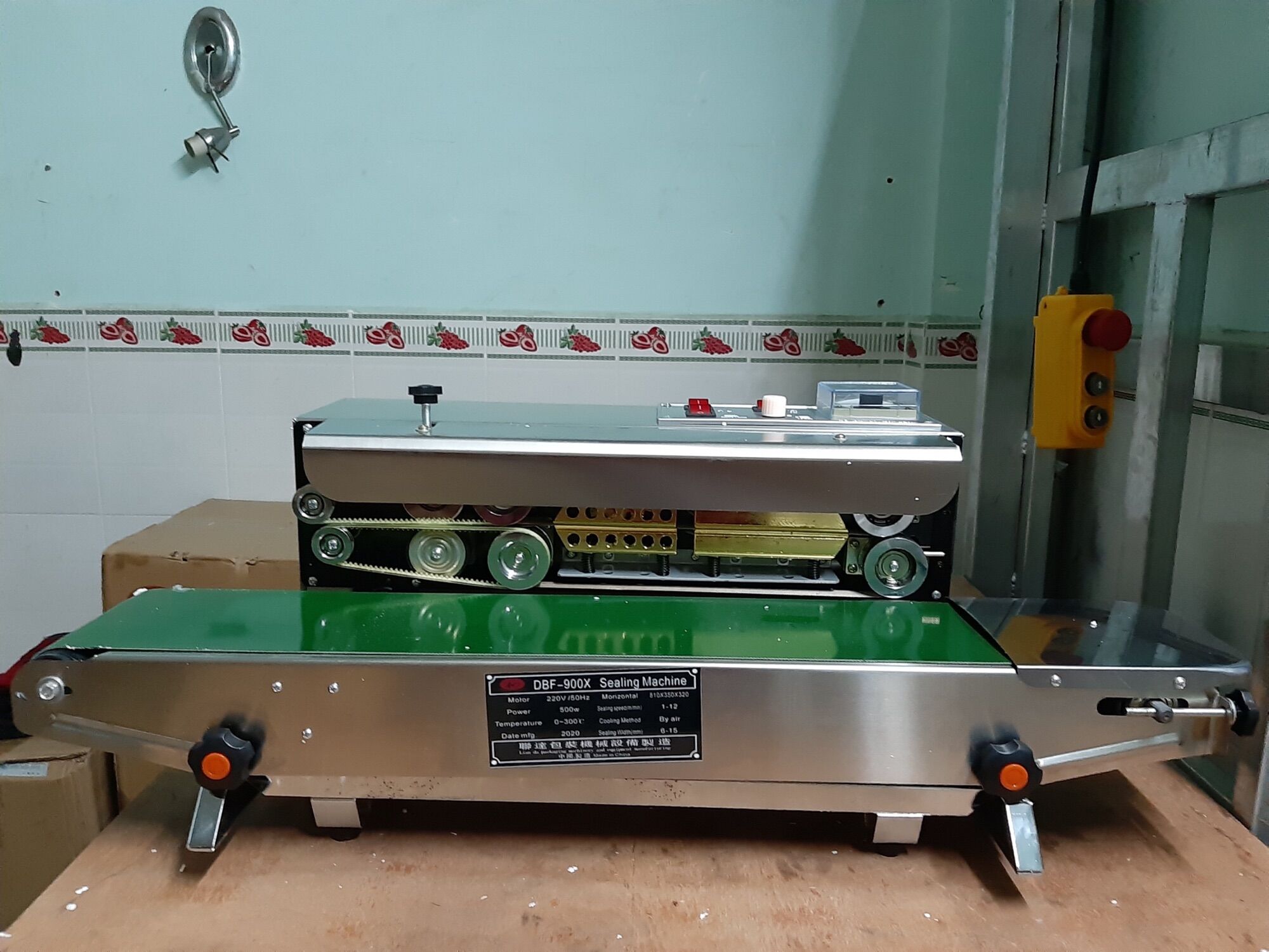 [HCM]Máy hàn miệng túi liên tục inox FR 900