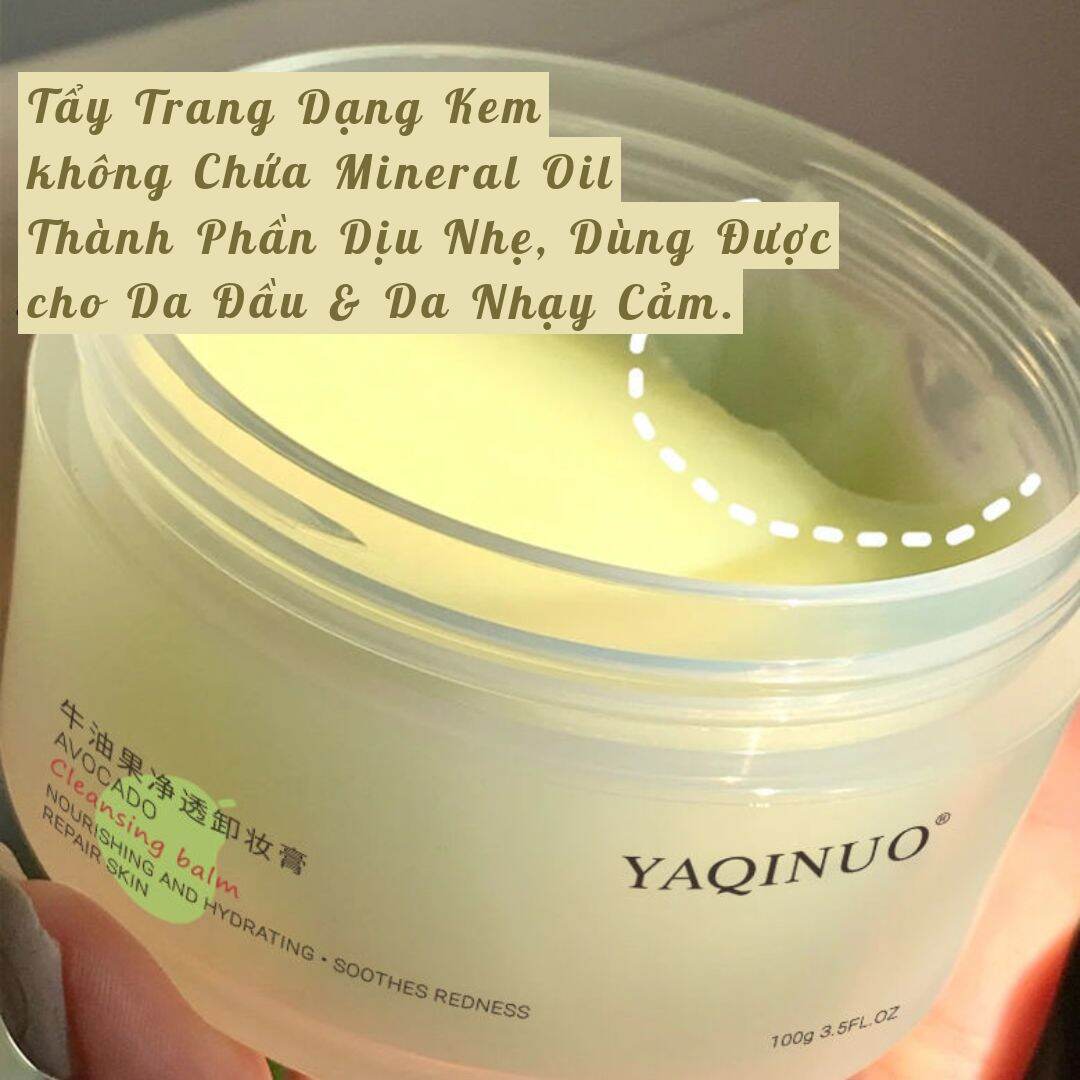 [YAQINUO®] KEM TẨY TRANG AVOCADO 🥑 100G