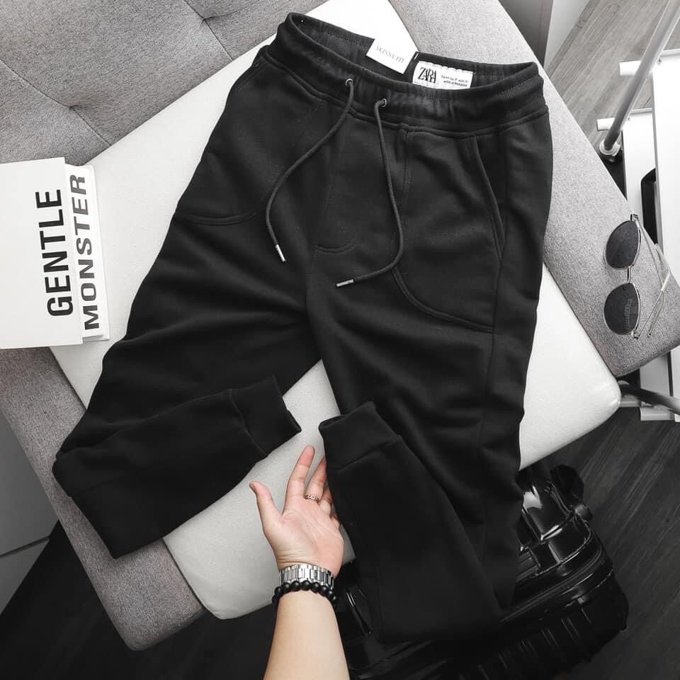 Quần jogger nam thun nỉ zara