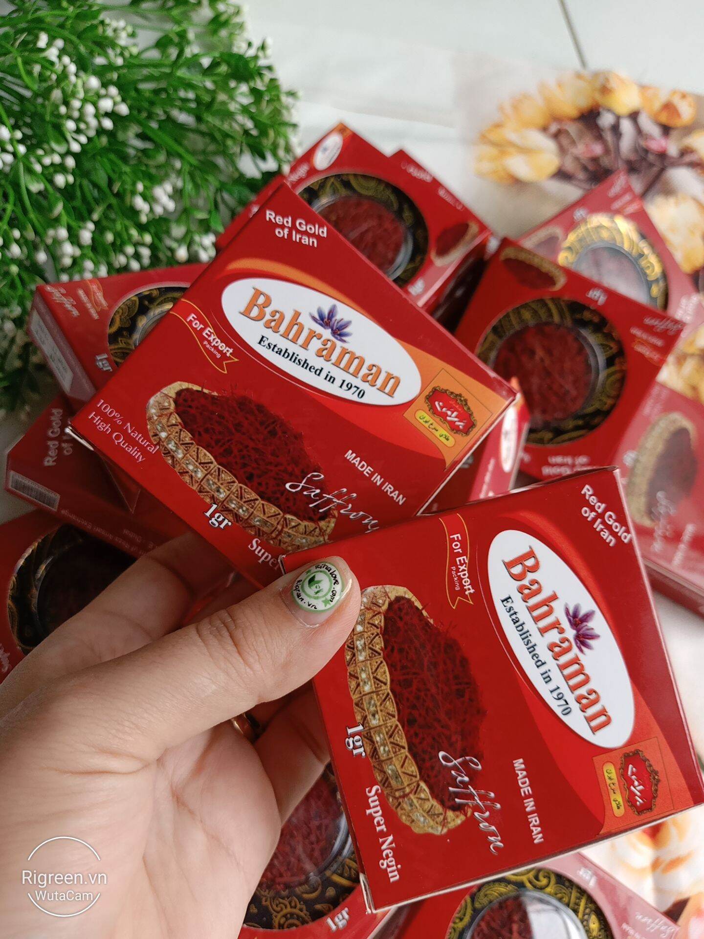 Nhụy hoa nghệ tây saffron negin bahraman 1gr
