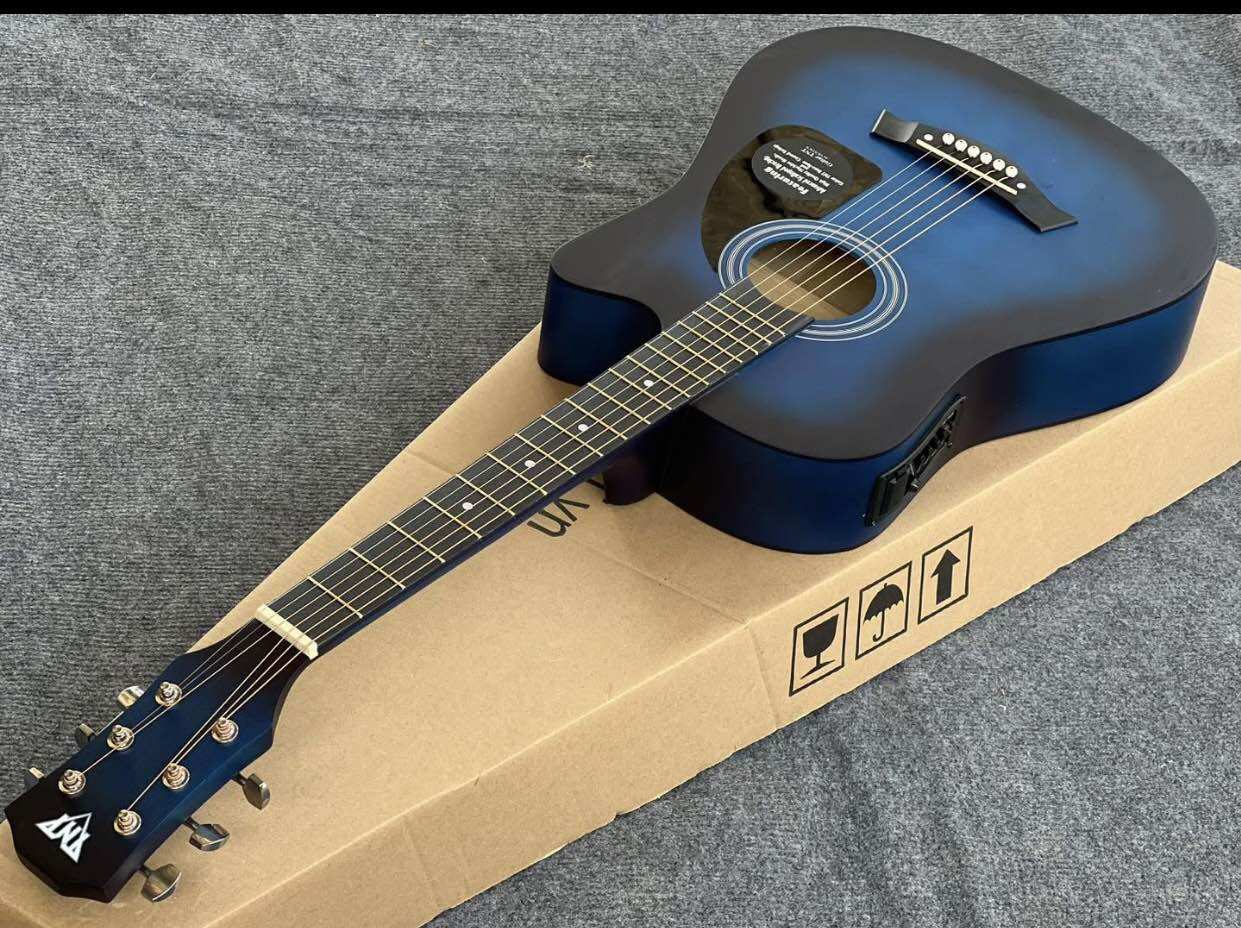 Đàn guitar acoustic T70 giá 1tr50k bản eq kết nối ra loa Đàn T70 size 38 dài 96cm - 6
